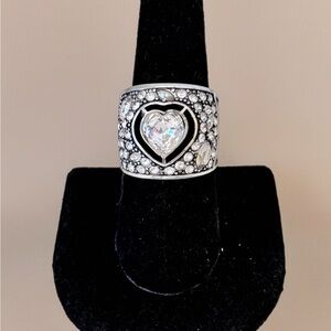 Brighton Ecstatic Heart Ring Women Retired Design Rare Find Brighton size 7